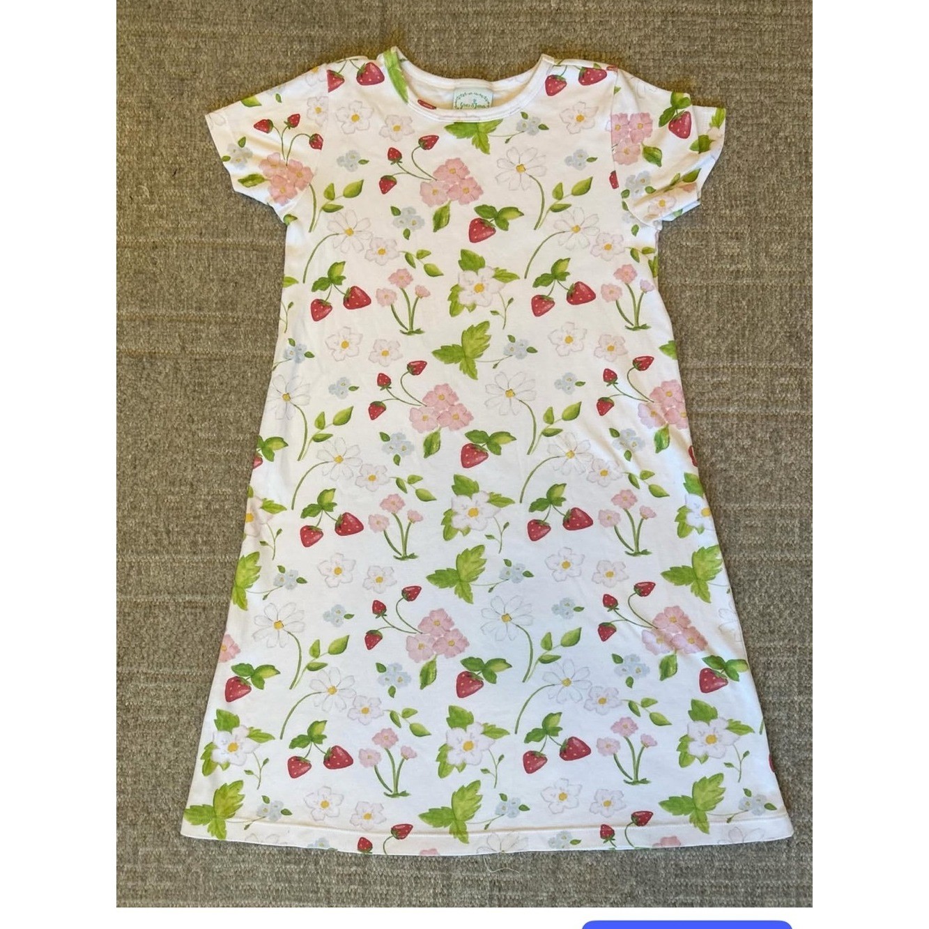 EUC girls grace & James strawberry knit dress size 8
