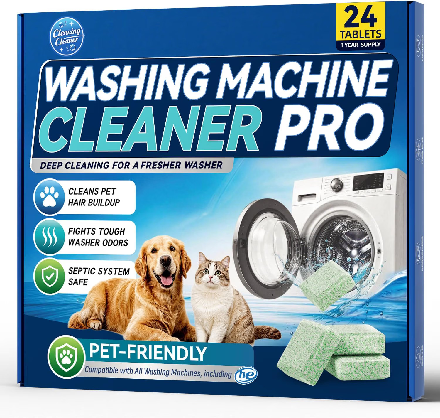 Uproot Clean Washing Machine Cleaner Tablets - 24 Pack for a 12 Month Supply. Fo Uproot Clean Washing Machine Cleaner Tablets - 24 Pack for a 12 Month Supply. Fo