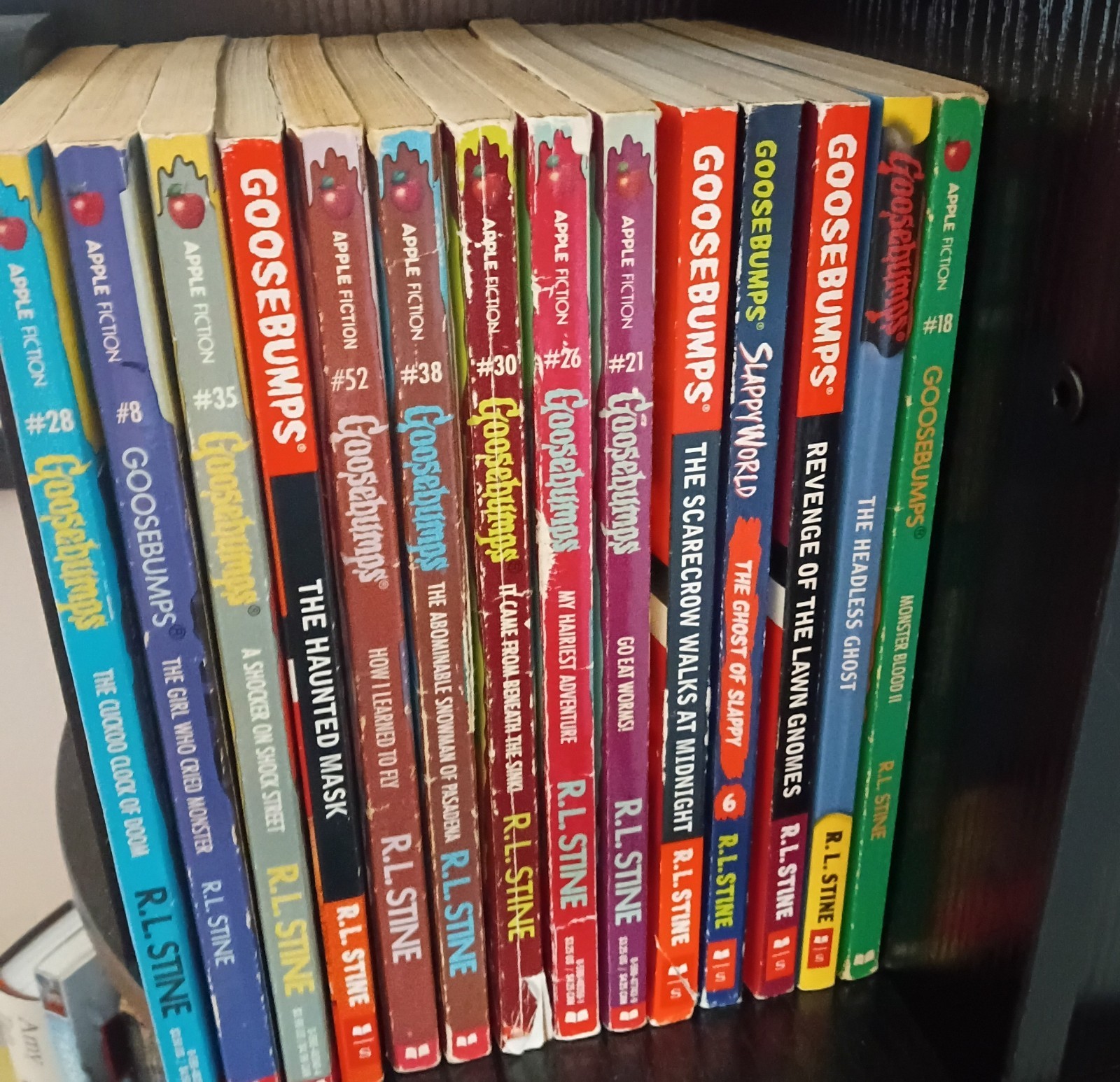 Goosebumps lot of 8 Original 1990\'s Books R. L. Stine rougher condition
