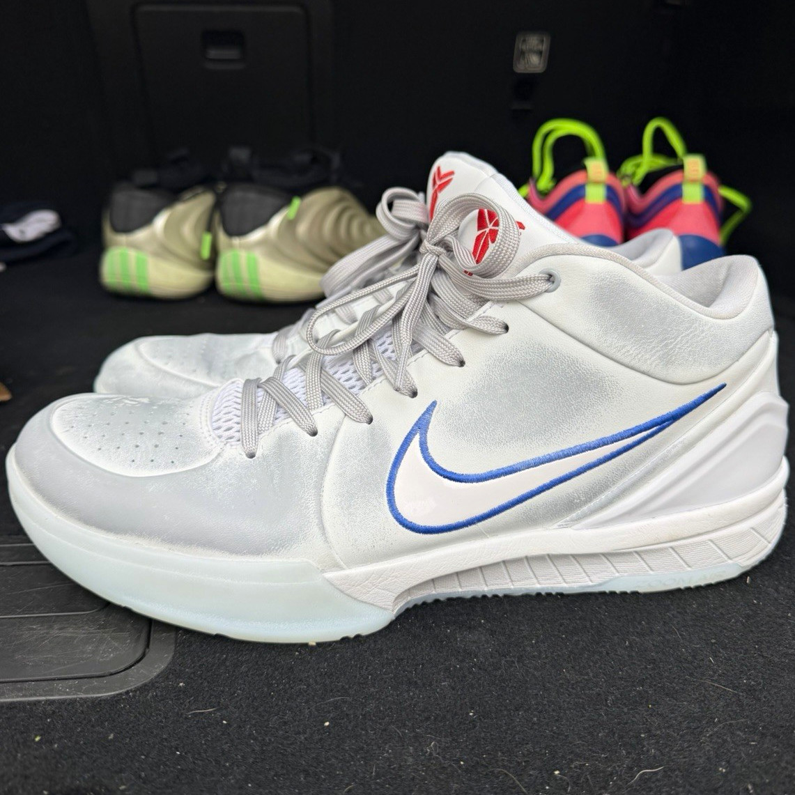 Nike Kobe 4 Protro Draft Day pick 8 New Jersey Net gray Men\'s 10.5 IV6585-900 Nike Kobe 4 Protro Draft Day pick 8 New Jersey Net gray Men\'s 10.5 IV6585-900
