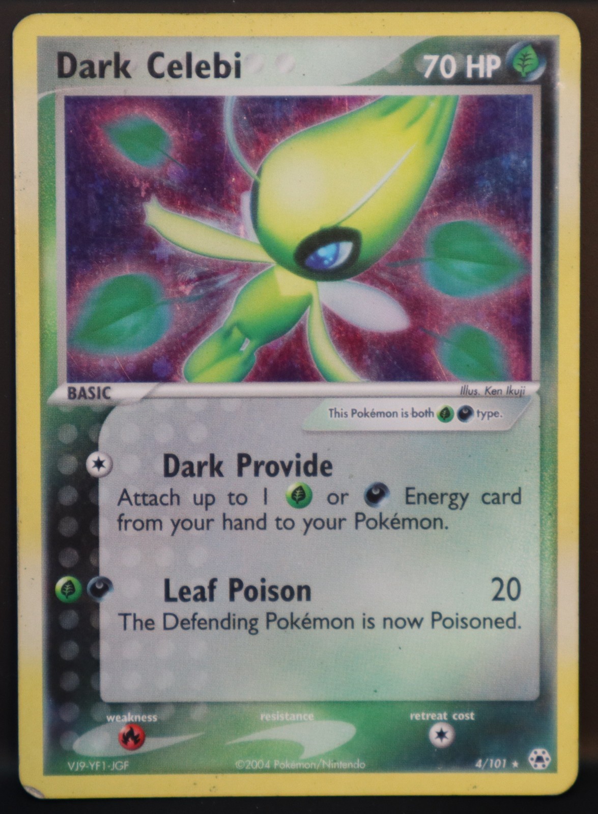 Dark Celebi 4/101 Holo Rare EX Hidden Legends 2004 Pokemon TCG #4/101