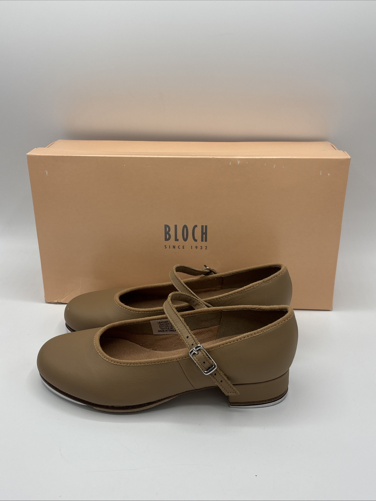 Bloch Techno Tap Shoes Beige Size 4 Worn Once