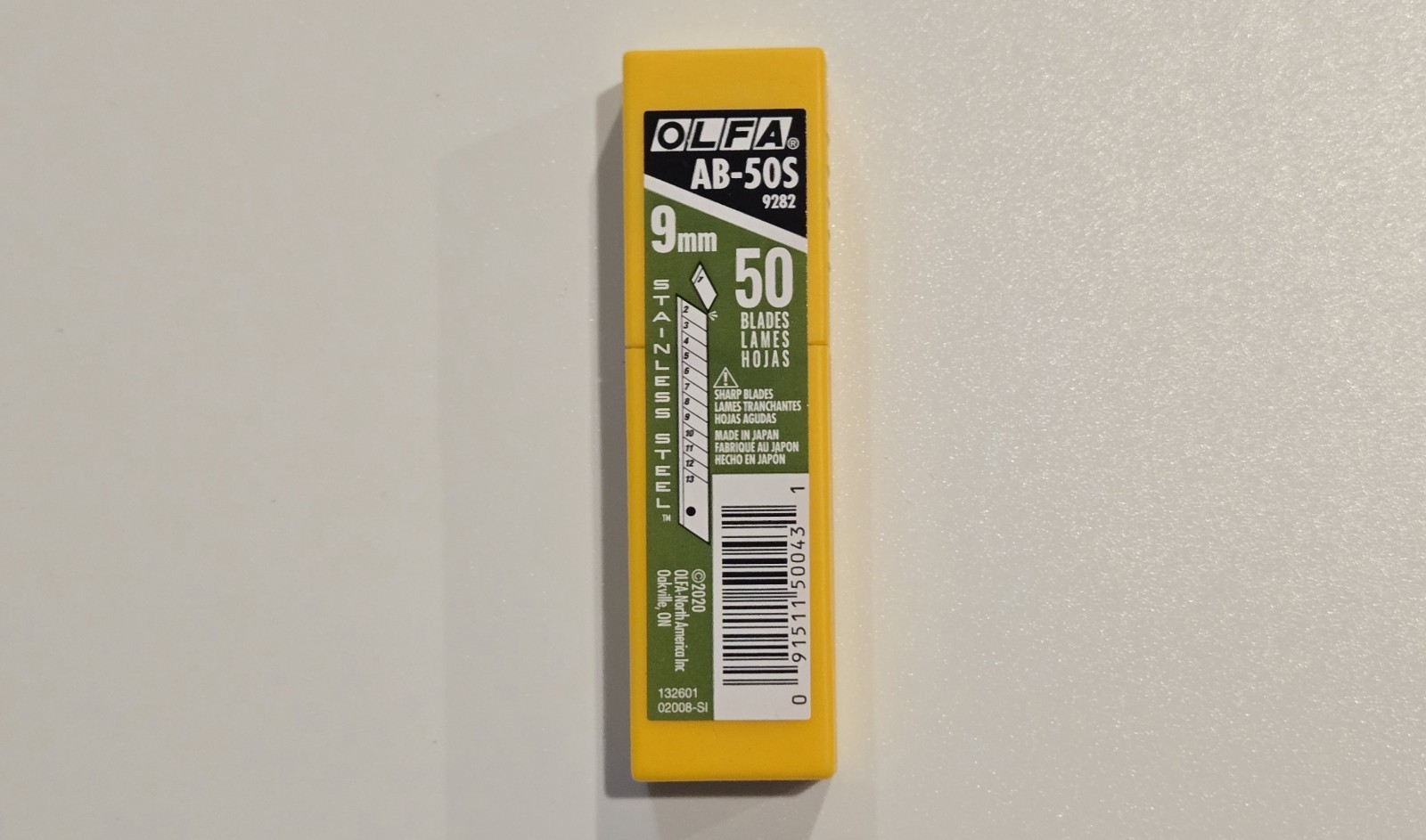 OLFA AB-50S 9282 Stainless Steel Snap Off Blades 9mm ☆NEW☆ OLFA AB-50S 9282 Stainless Steel Snap Off Blades 9mm ☆NEW☆