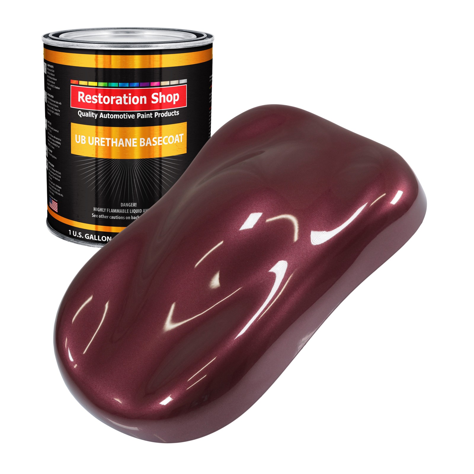 Vintage Burgundy Metallic 1 Gallon URETHANE BASECOAT Car Auto Body Paint