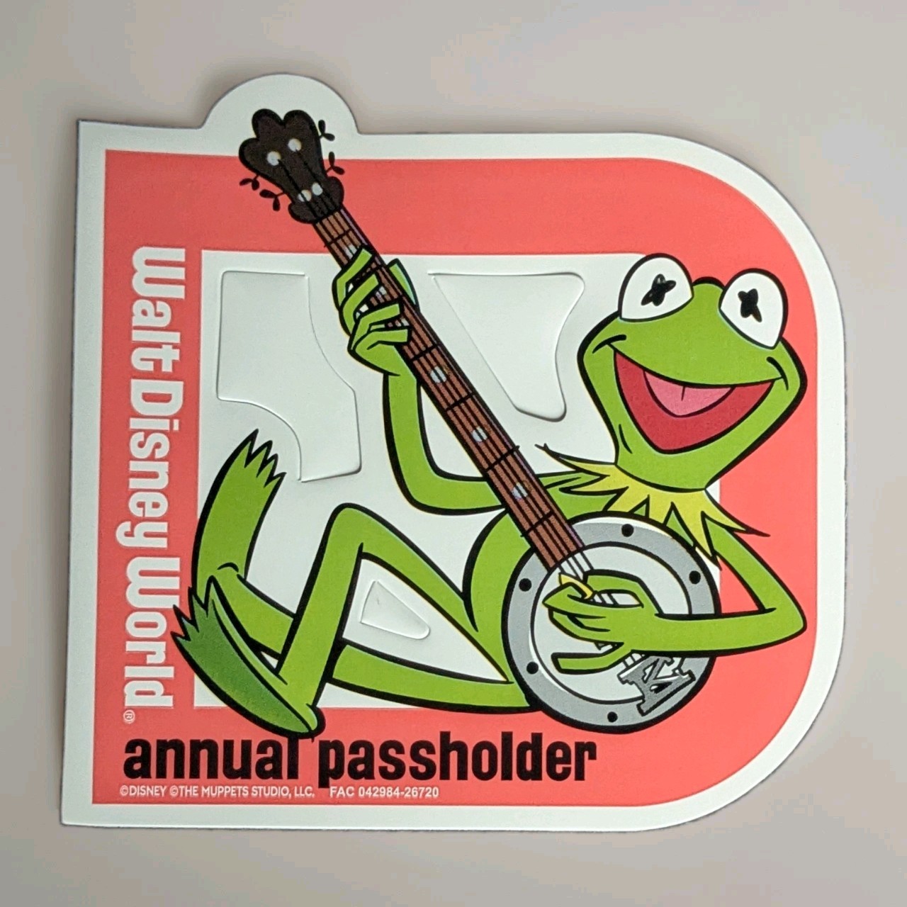 WDW Walt Disney World Annual Passholder Magnet 2026 Kermit the Frog Authentic WDW Walt Disney World Annual Passholder Magnet 2026 Kermit the Frog Authentic