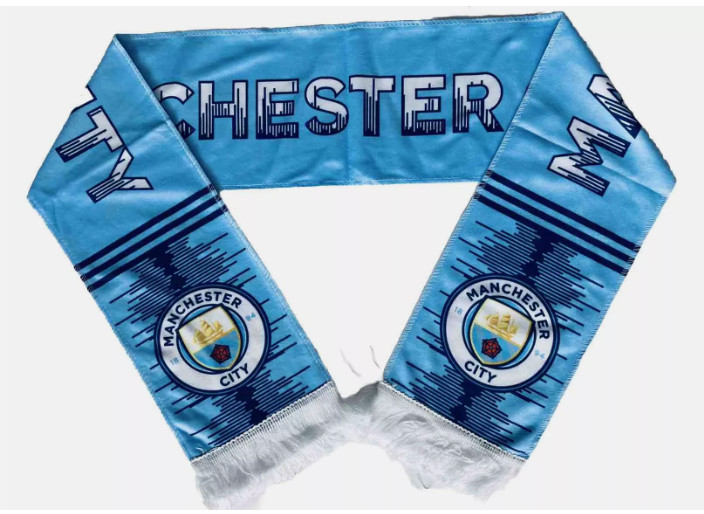 Manchester City Fan Scarf / Manchester City Soccer Scarf /Manchester City Banner