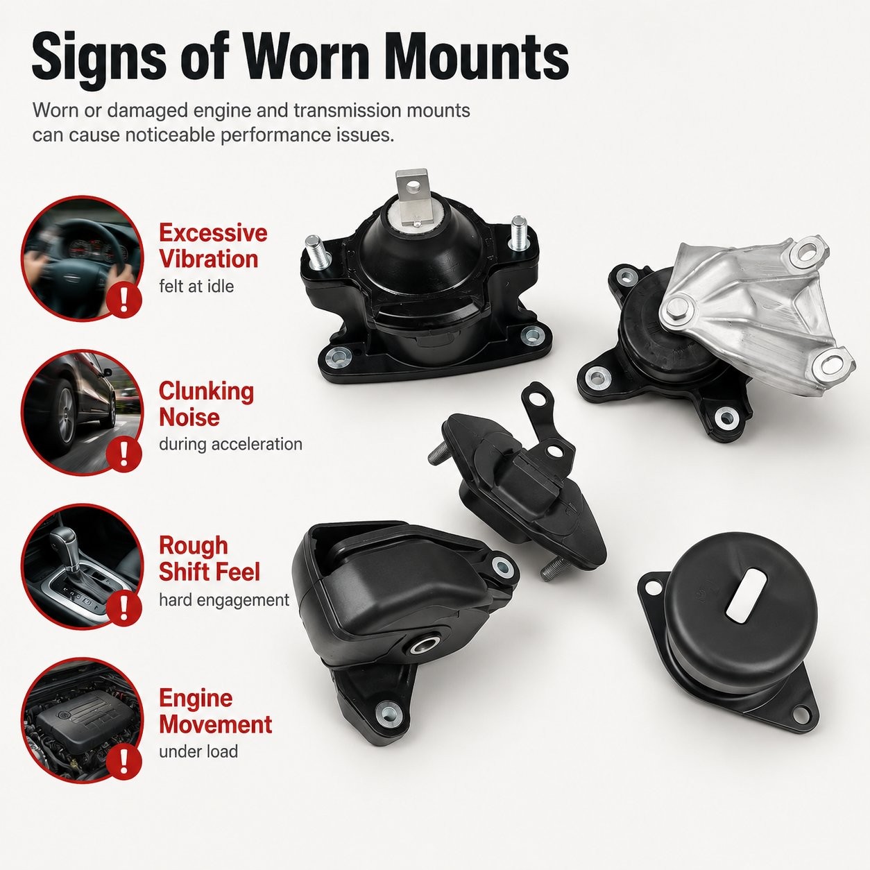 5PCS Engine Motor & Transmission Mount Set for Honda Accord 2008-2012 2.4L Auto