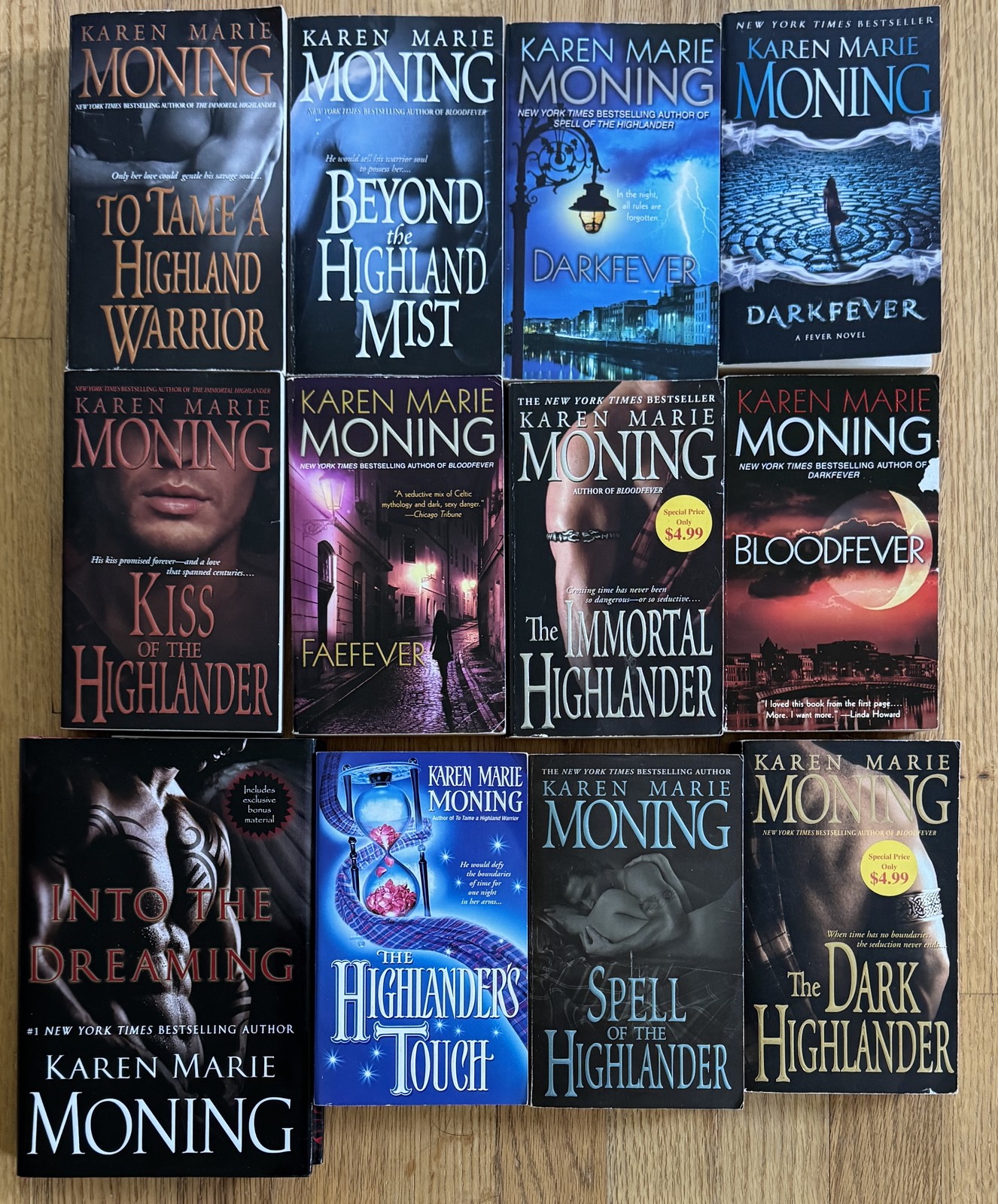 Lot 11 Karen Marie Moning Fantasy books Complete HIGHLANDER Series