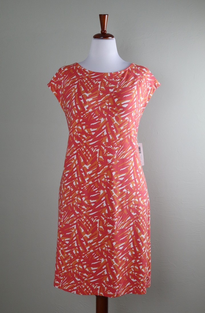 CHICO\'S Outlet NWT $69 Abstract Sketch Boat Neck Dress Size 3 US XL / 16 / 18