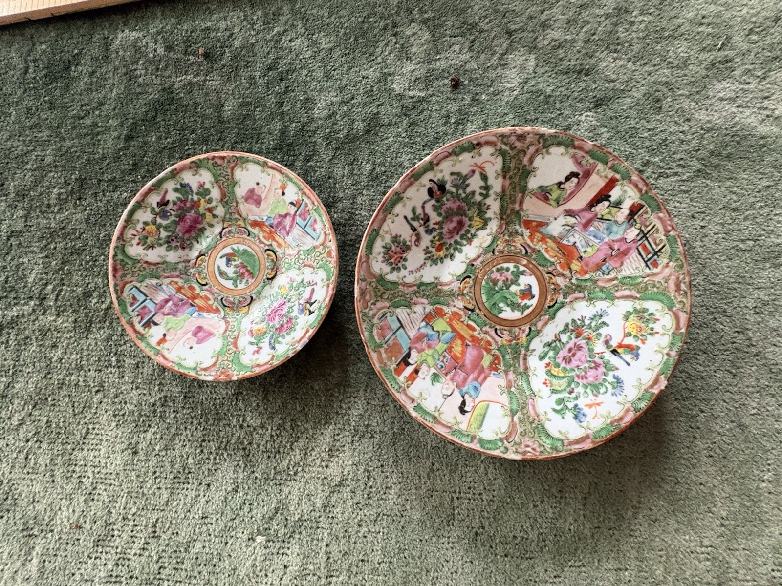 Lot Of 2 Early 19th Century Famille Rose Plates
