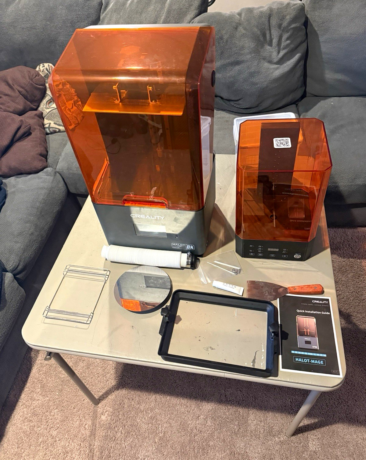 Creality HALOT-MAGE 8k Resin 3D Printer Bundle w/ UW-01 Wash & Cure Station Creality HALOT-MAGE 8k Resin 3D Printer Bundle w/ UW-01 Wash & Cure Station