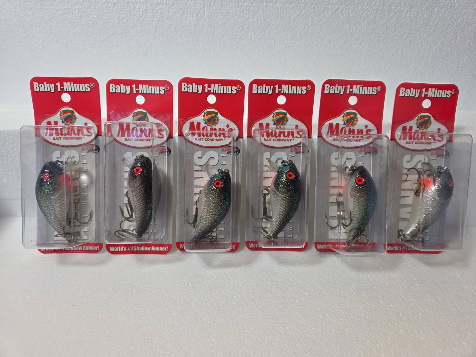 Mann\'s Bait Company Baby 1- (6 lures of Tennessee Shad Crystaglow) Mann\'s Bait Company Baby 1- (6 lures of Tennessee Shad Crystaglow)
