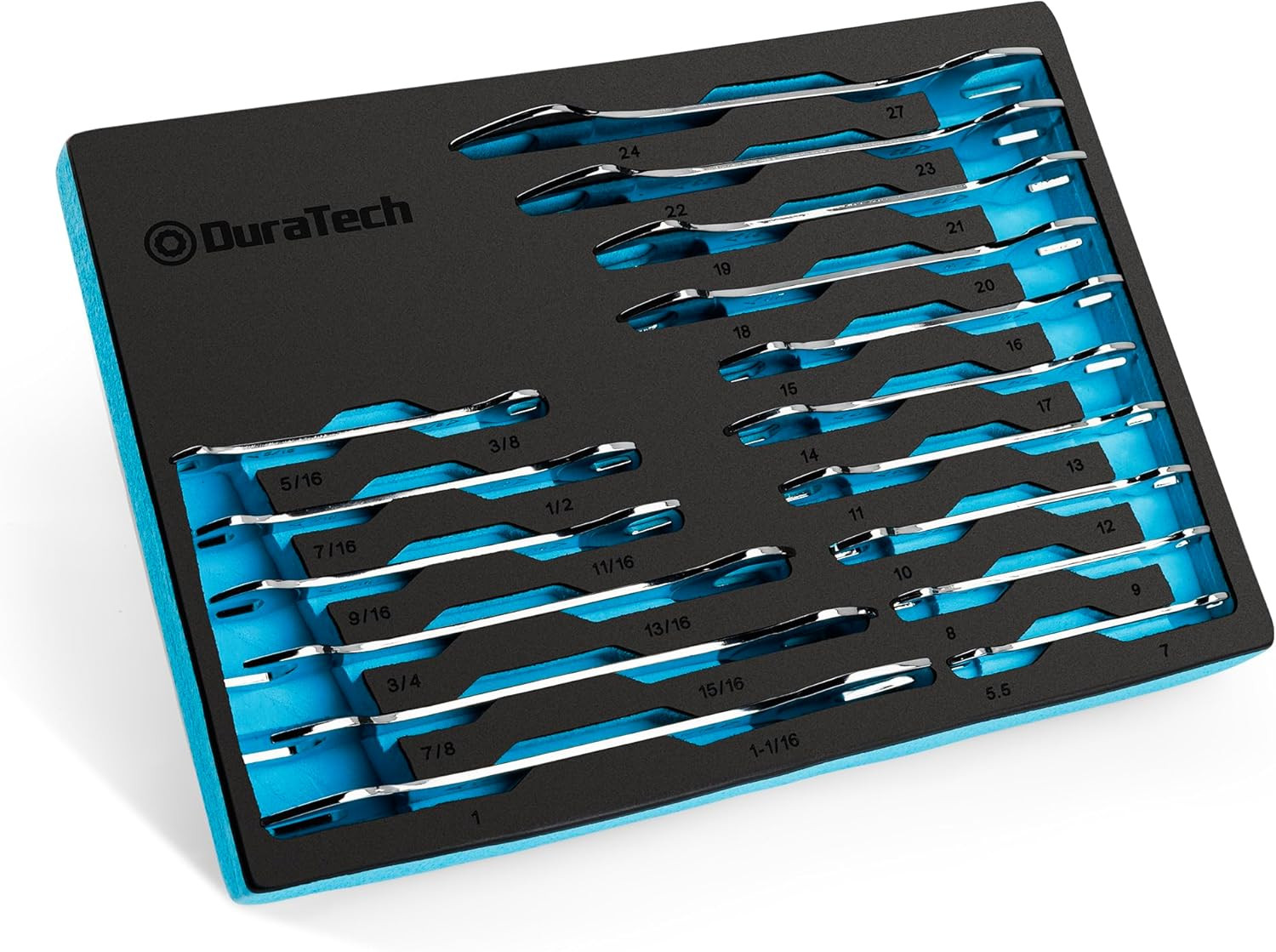 16-Piece Super-Thin Open-End Wrench Set SAE & Metric Slim Spanner w/ EVA Tray 16-Piece Super-Thin Open-End Wrench Set SAE & Metric Slim Spanner w/ EVA Tray