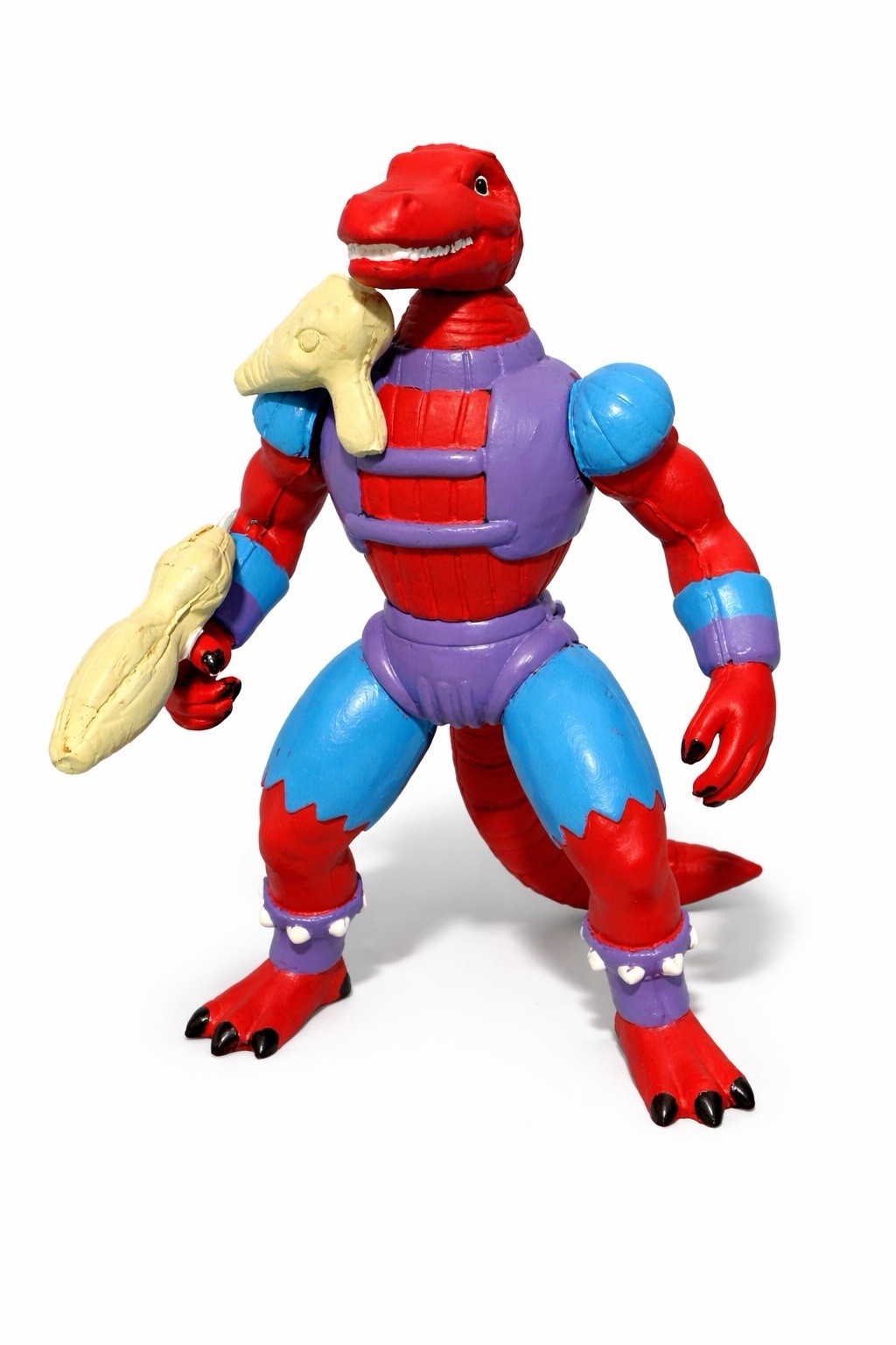 Dinoplativolos Ghengis Rex 7” Custom Handmade Figure + Accessory Fan Inspired