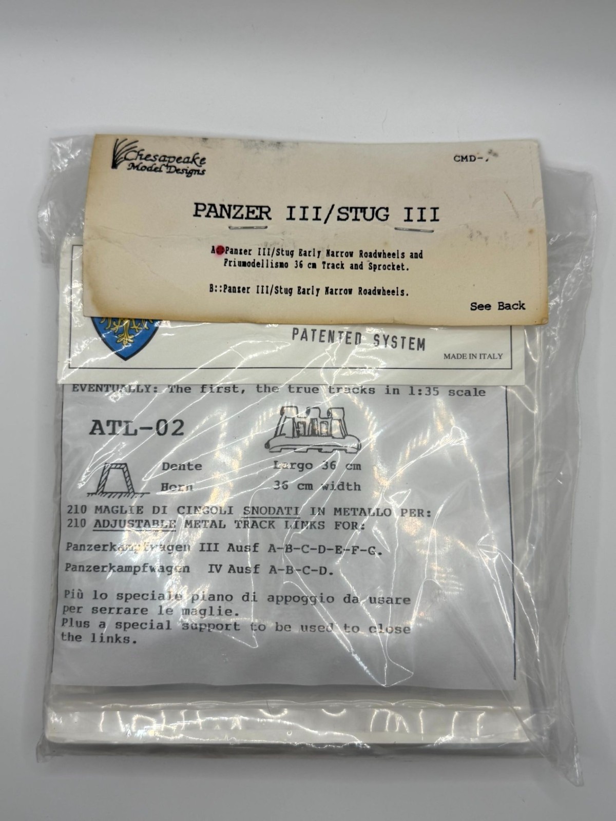 Chesapeake Model Designs CMD-22A 1/35 Panzer III/StuG III Roadwheels Tracks Set Chesapeake Model Designs CMD-22A 1/35 Panzer III/StuG III Roadwheels Tracks Set