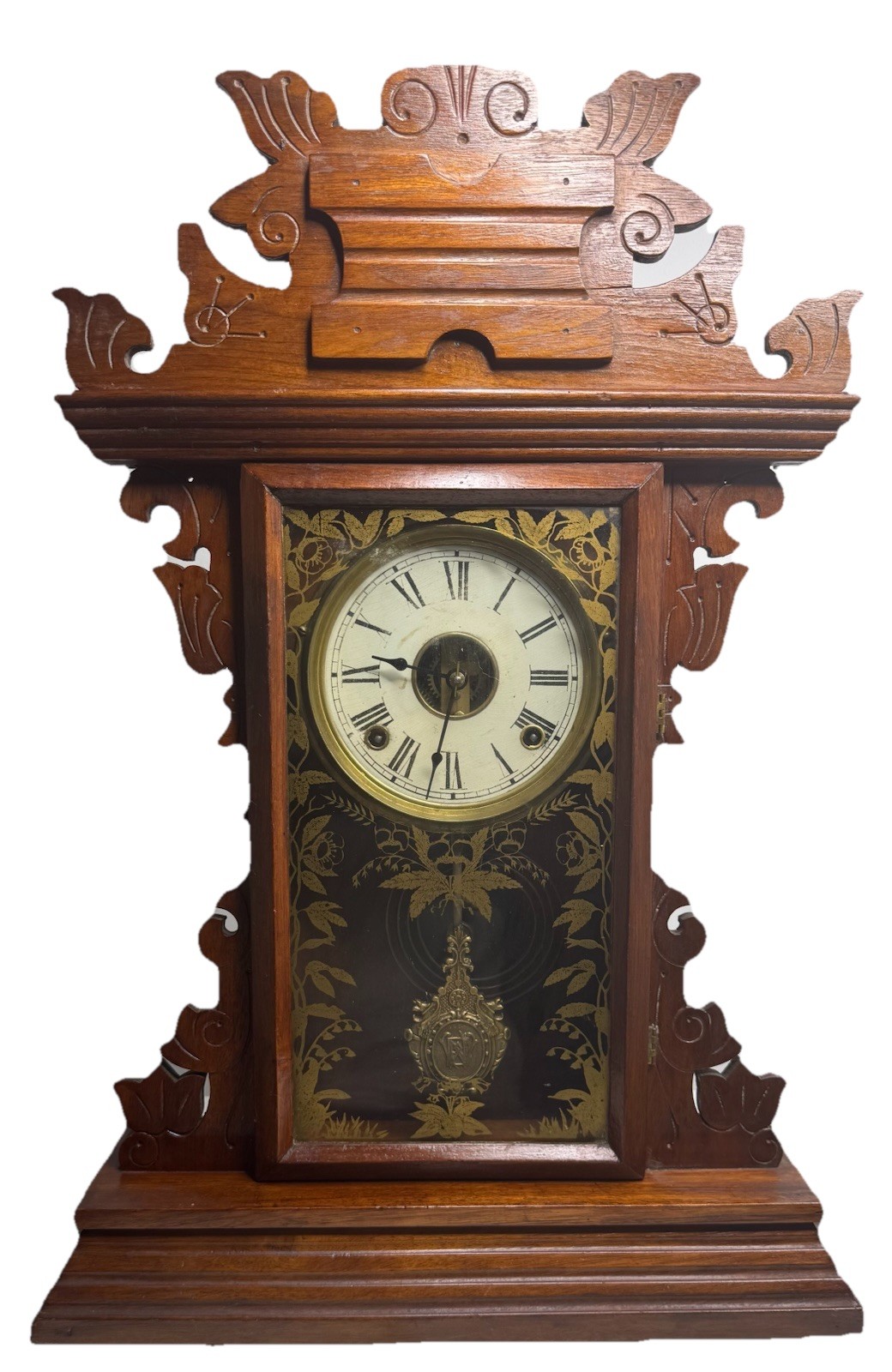 Antique E.N. Welch Kitchen Mantel Clock 8-Day Time And Strike Fully Serviced
