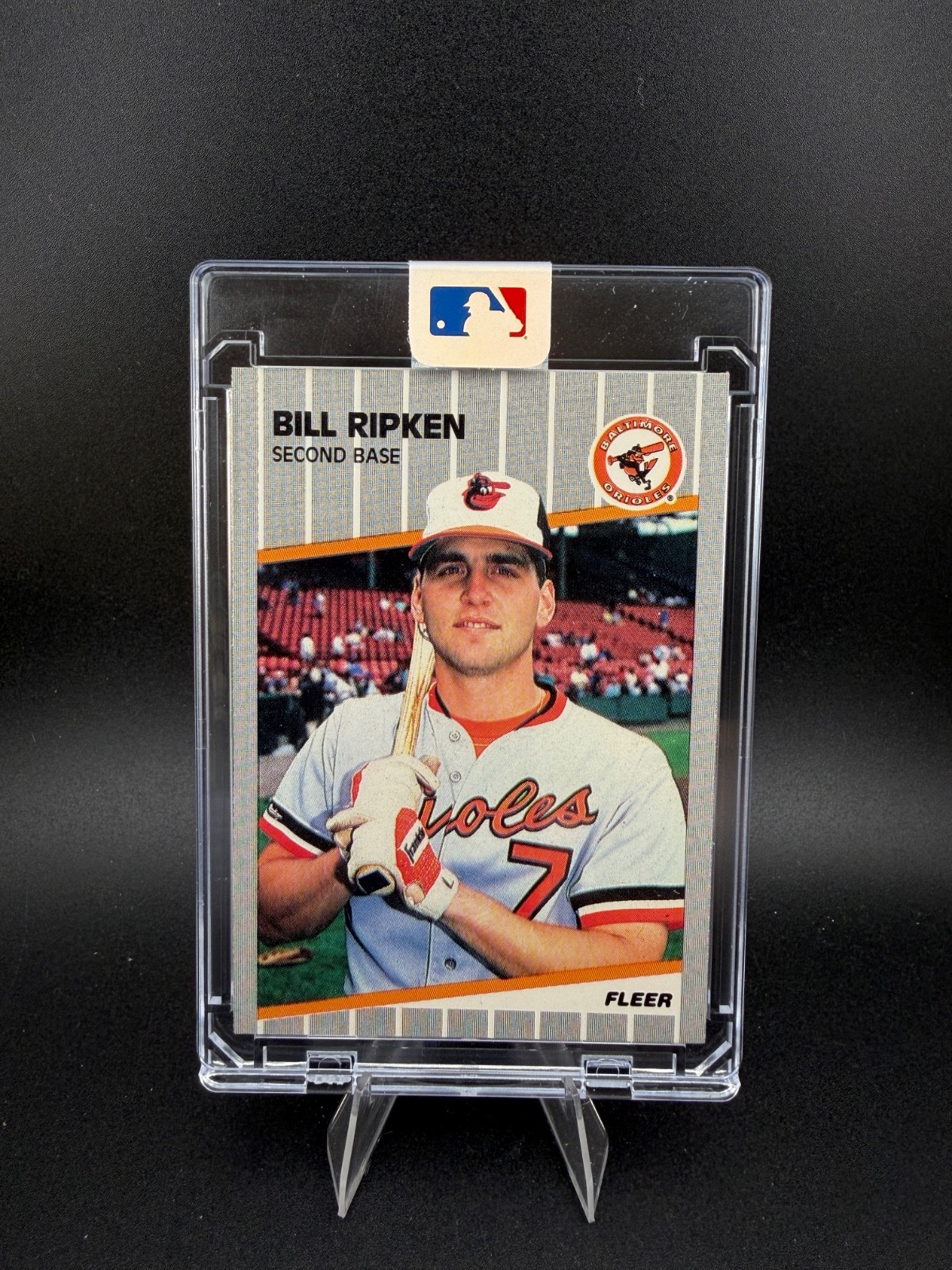 1989 Fleer Bill Billy Ripken FF Error #616 Baseball Card F Face Black Box MINT