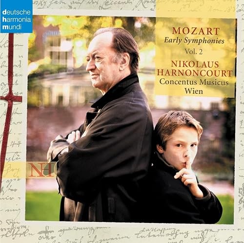 Early Symphonies 2 Mozart Harvoncourt Deutsche Harmonia Mundi CD Like New