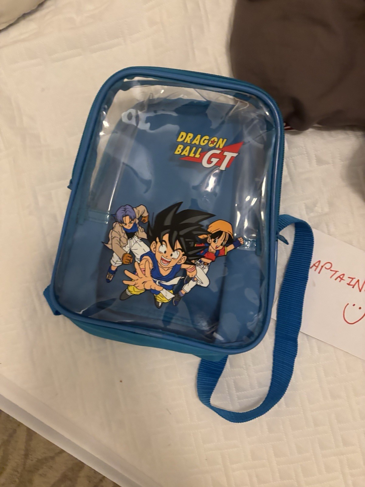 Vintage Rare 90’s Dragon Ball GT Backpack Goku, Trunks And Pan