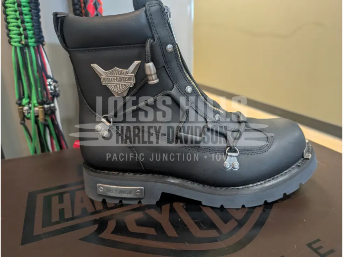 Harley-Davidson Men's Black Brake Light Riding Boot D91680