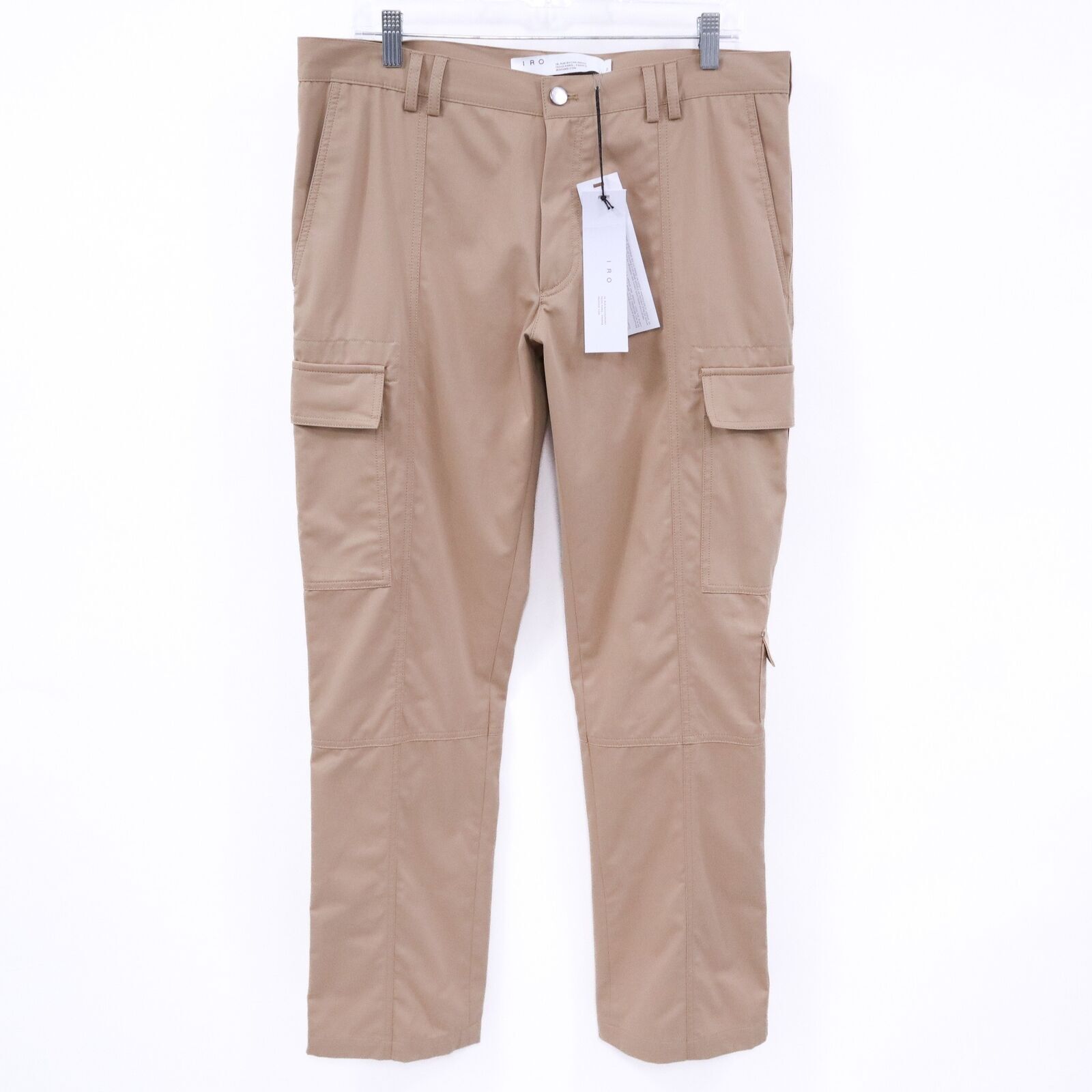 IRO Cargo Pants Rhosco Relaxed Fit Mens 52 US42 NEW Khaki Beige Cotton $460