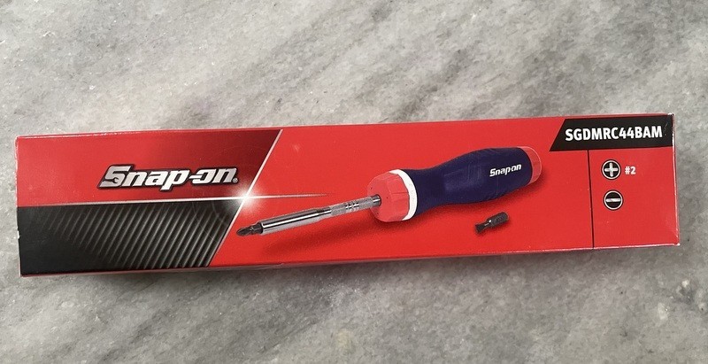NEW Snap-On Red/White/Blue 250th Anniversary Ratcheting Screwdriver SGDMRC44BAM