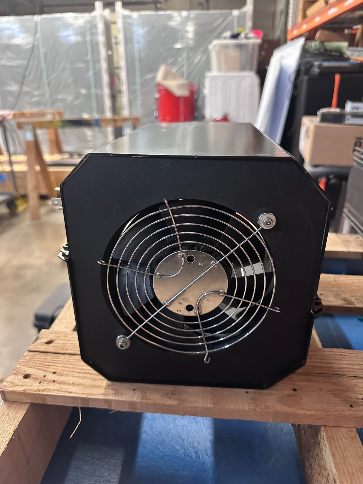 Indramat LEMD-AB112X2L1 AC115V 0.53/0.49A Square Metal Cooling Fan Black