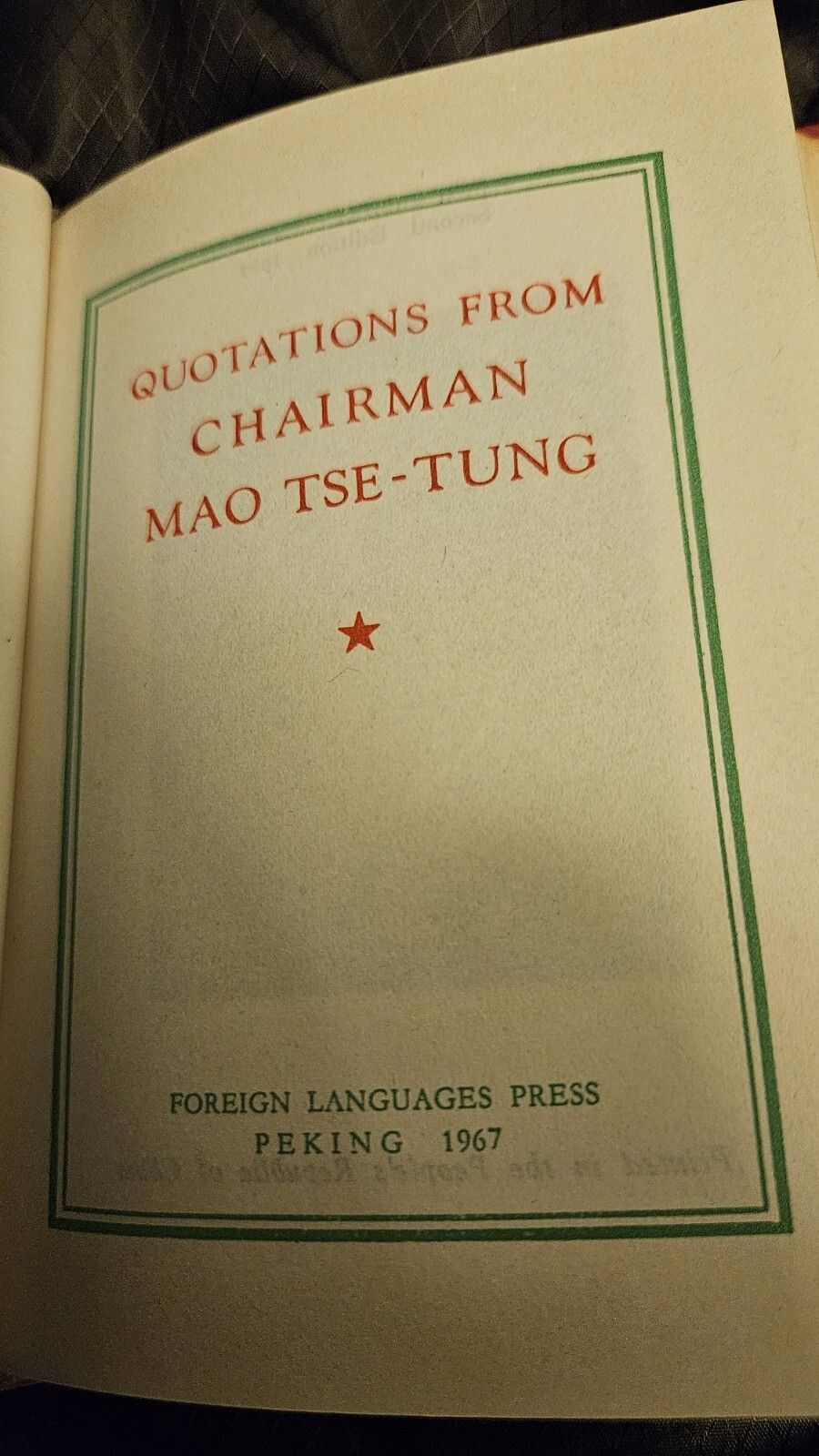 3 BOOKS: QUOTATIONS FROM CHAIRMAN MAO+FIVE ARTICLES BY MAO+MAO ON PEOPLE'S WAR