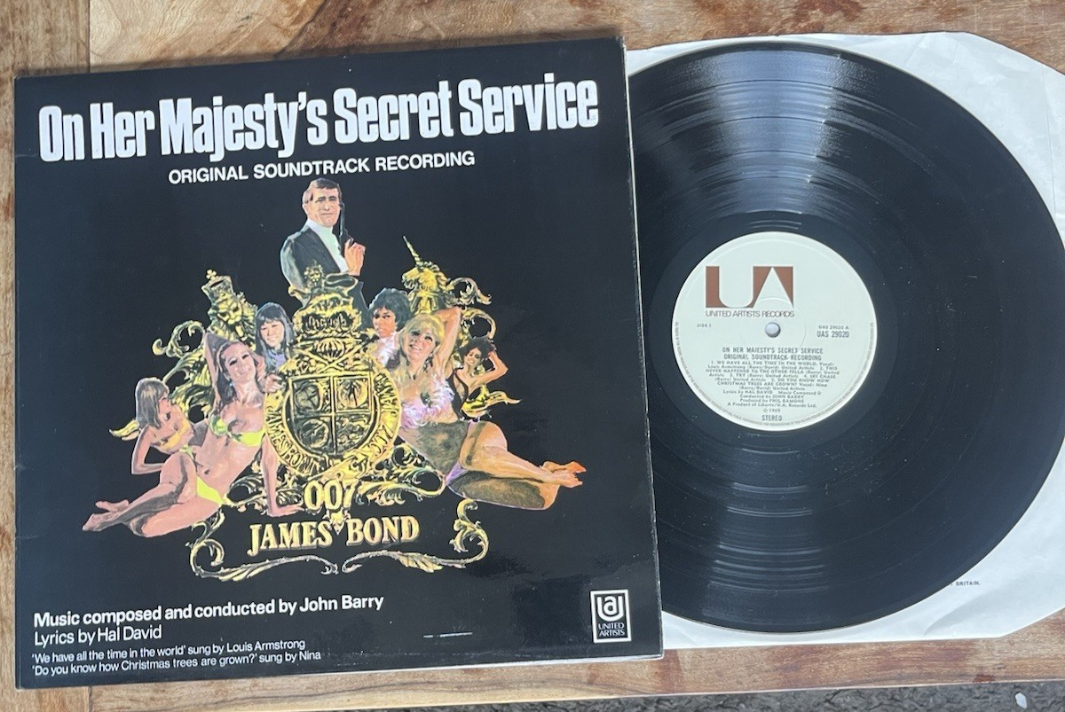 John Barry – On Her Majesty’s Secret Service – Original 1969 UK 1st Press – EX