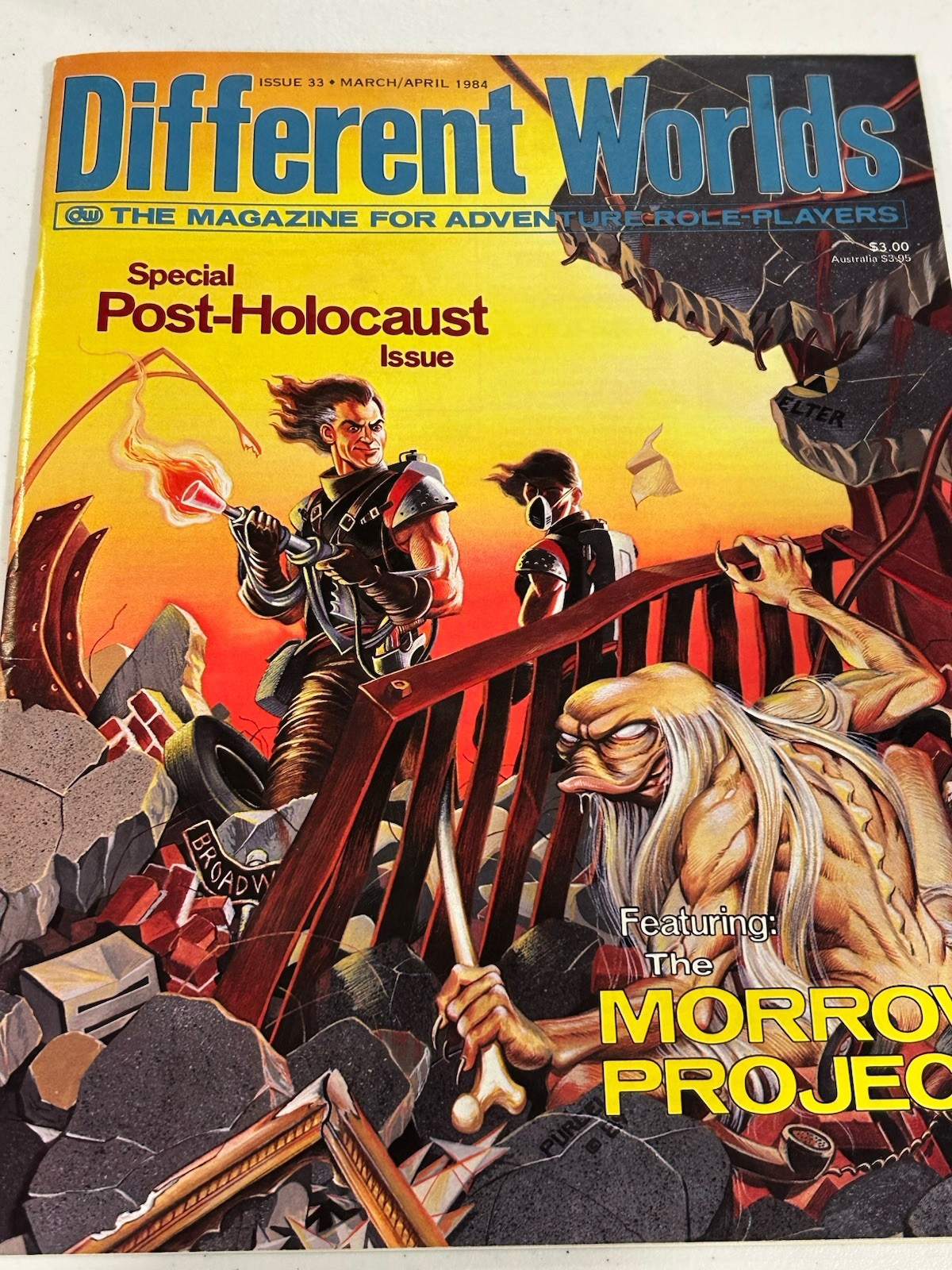 Different Worlds ~ #33 March/April 1984 ~ Post-Holocaust Issue ~ VGC ~ OEJ Different Worlds ~ #33 March/April 1984 ~ Post-Holocaust Issue ~ VGC ~ OEJ