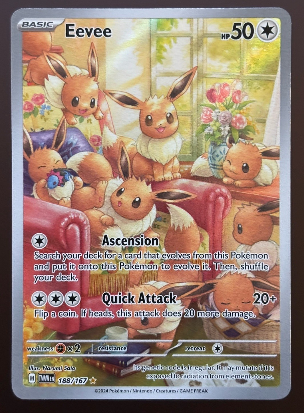 Eevee 188/167 Sv06: Twilight Masquerade Holo Eevee 188/167 Sv06: Twilight Masquerade Holo