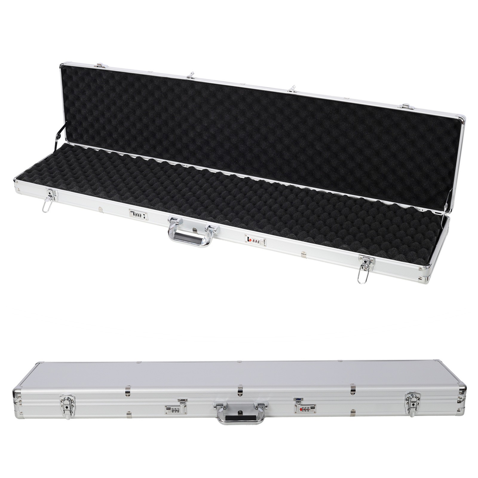 Long Case Hard Case Rifle Equipment w/Protective Foams Lockable Hard Gun Case