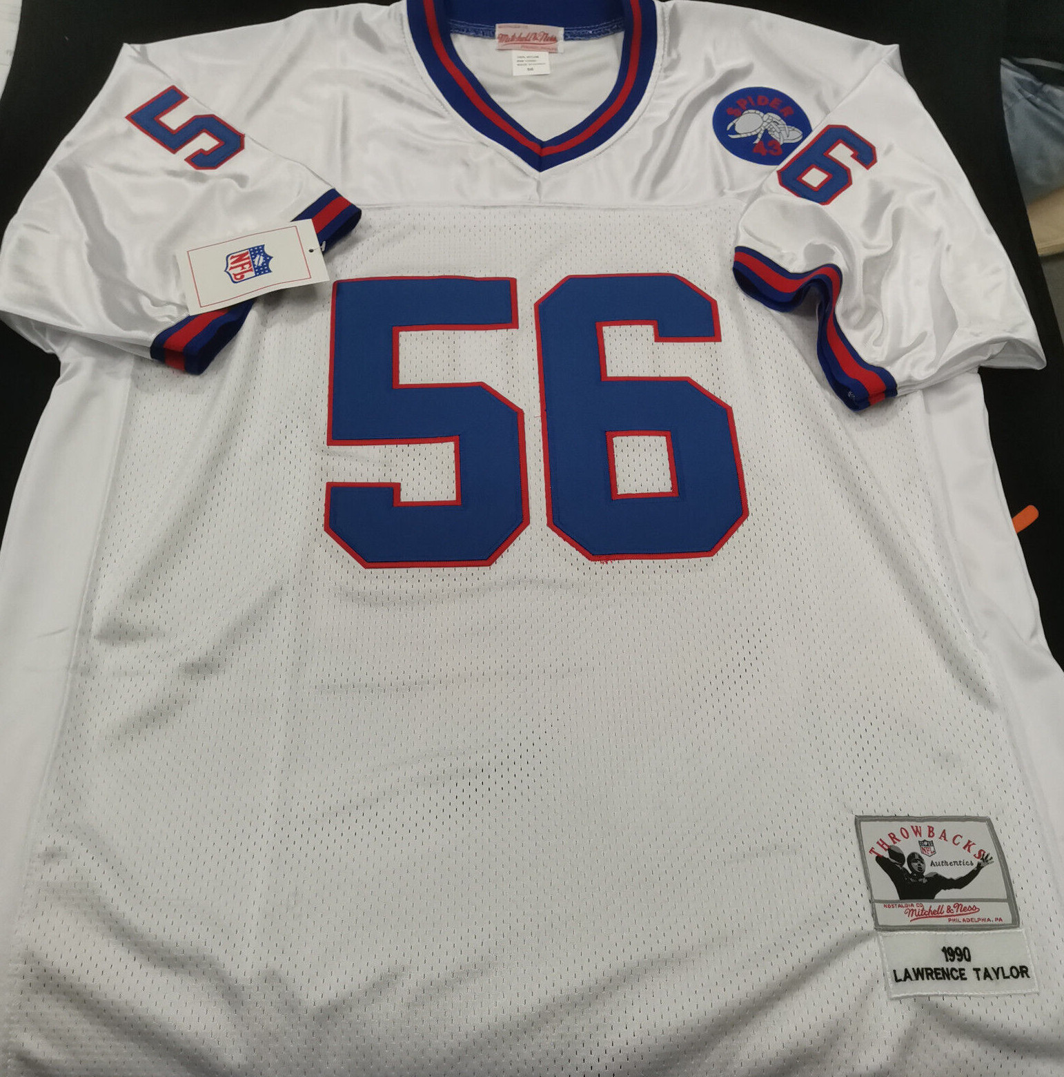 Vintage Lawrence Taylor #56 Giants Throwback Stitched Jersey