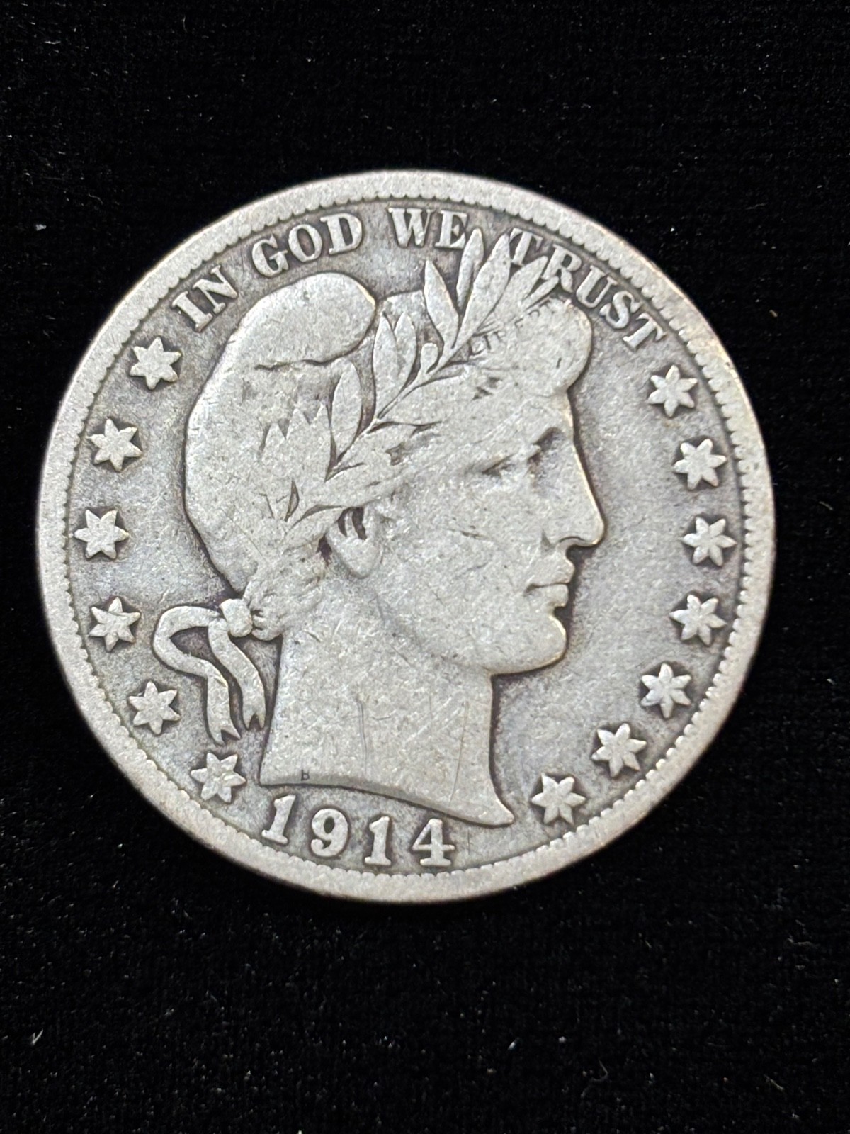 1914-S Barber Half Dollar VG|Panama Canal Opened|Under 1M Minted|90% Silver|#242