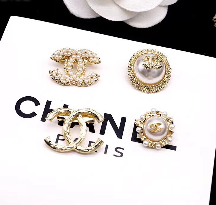 Flower Pearl Water Diamond Enamel Plated Brooch Set (Style) Flower Pearl Water Diamond Enamel Plated Brooch Set (Style)
