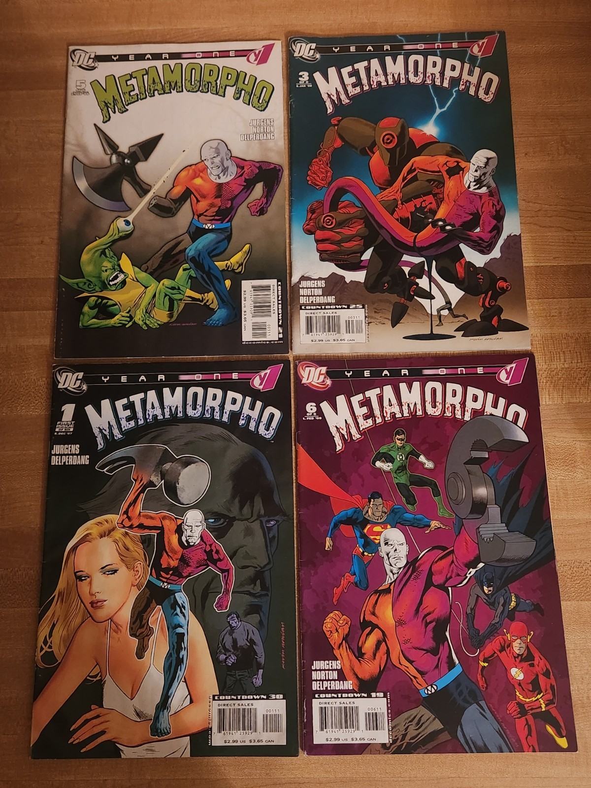DC COMICS METAMORPHO YEAR ONE, #1,3,5,6. NM condition, Bagged DC COMICS METAMORPHO YEAR ONE, #1,3,5,6. NM condition, Bagged