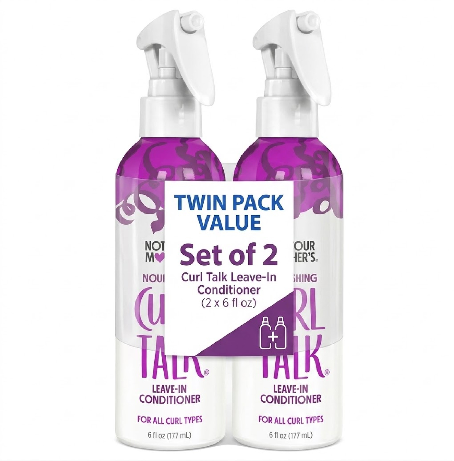 2 PK Not Your Mother\'s Curl Talk Leave-In Conditioner – 6 fl oz – Anti-Frizz,