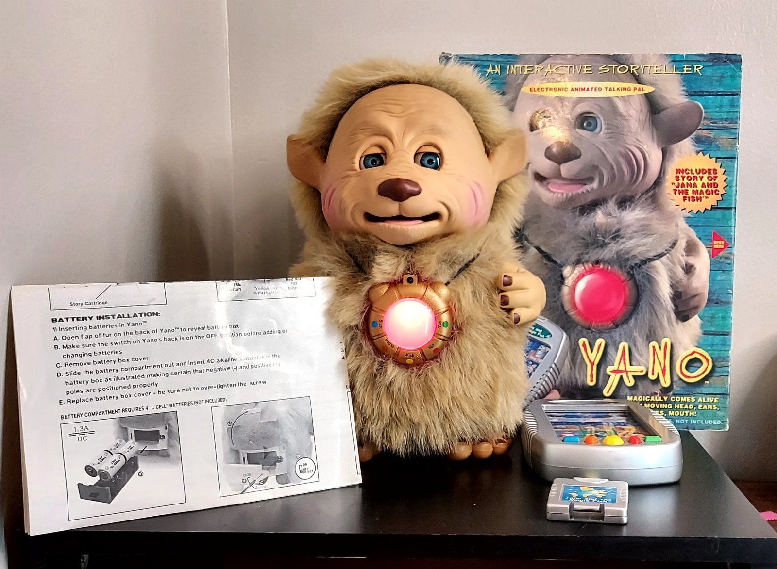 Vintage 2001 Yano Interactive Storyteller Electronic Animated Talking Pal🟢WORKS