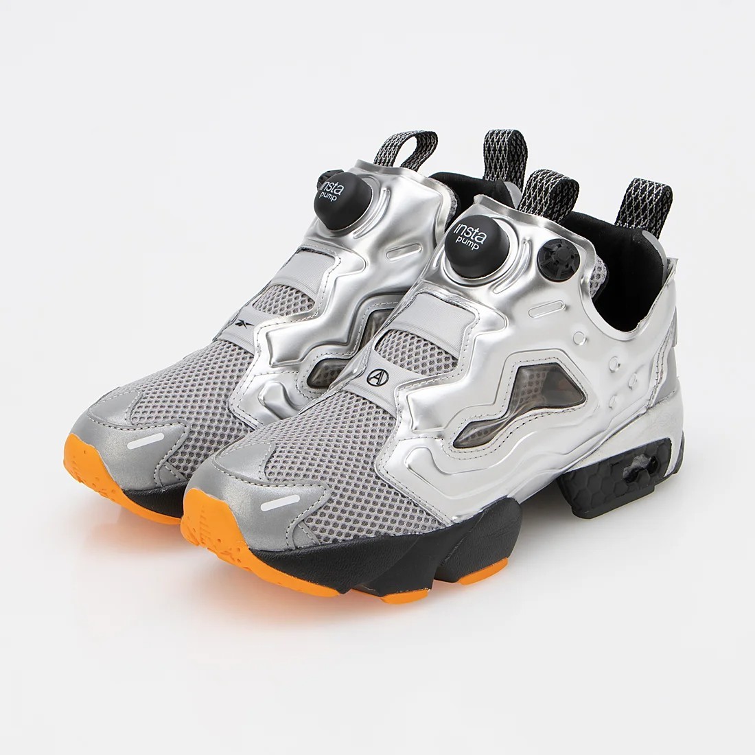 Reebok Men\'s Aries INSTAPUMP FURY 94 116360 Retro Silver Black Grey Shoe All SZS