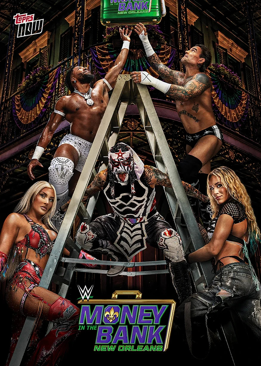 Punk/Penta/Tiff/Trick/Sol Money in the Bank 2026 WWE Topps NOW Card MITB Presale