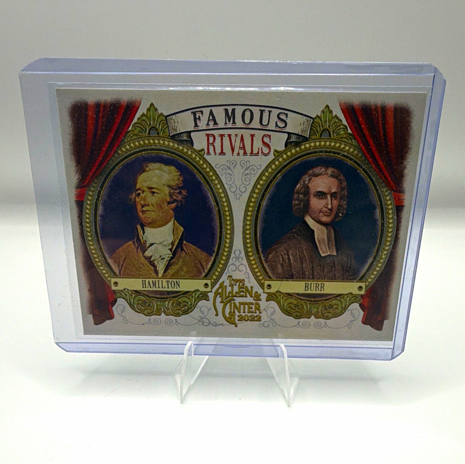 Topps 2022 Allen & Ginter Famous Rivals Insert Card #FR-1 Hamilton & Burr