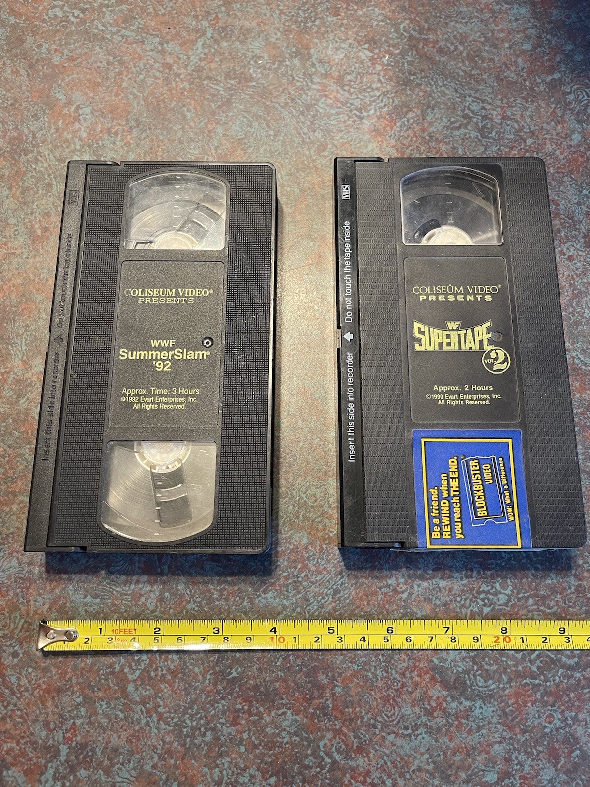 Vintage RARE WWF Supertape Vol. 2 VHS 1990 & Summer slam 92 Set Of 2 Movies WWE