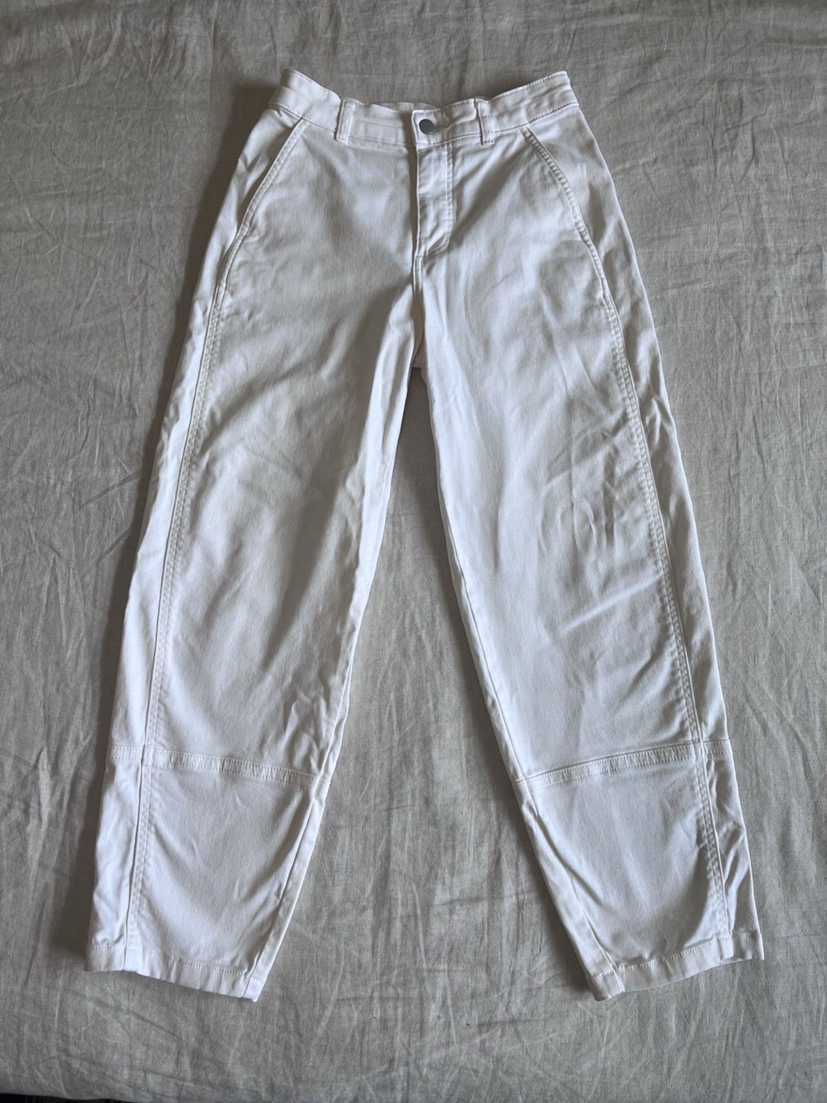 Everlane The Utility Straight Leg Pant, Bone White, Size 4, Long Everlane The Utility Straight Leg Pant, Bone White, Size 4, Long