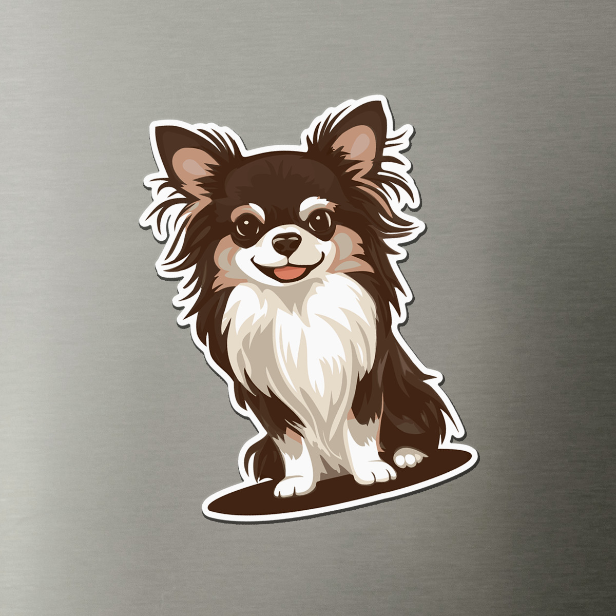 Long Haired Chihuahua Dog Magnet, 3\
