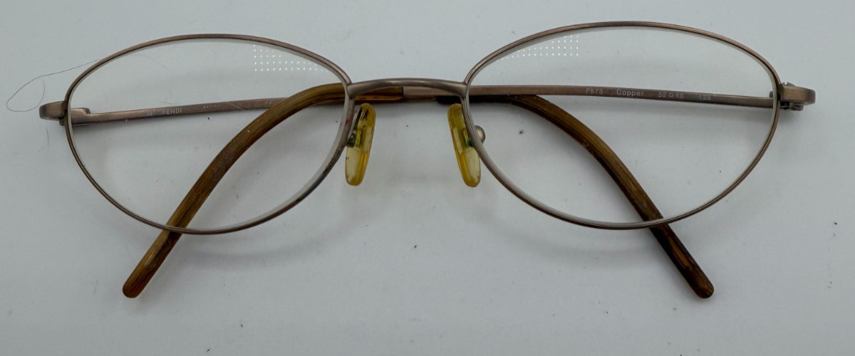 Fendi Vintge Cafe Series Frames Only Eyeglasses F573 Copper 52-18-135 Italy