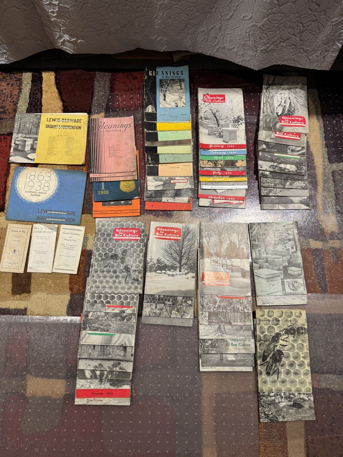 Vintage Gleanings in Bee in Culture Magazine - 50 Issues - Bees Beekeeping Honey