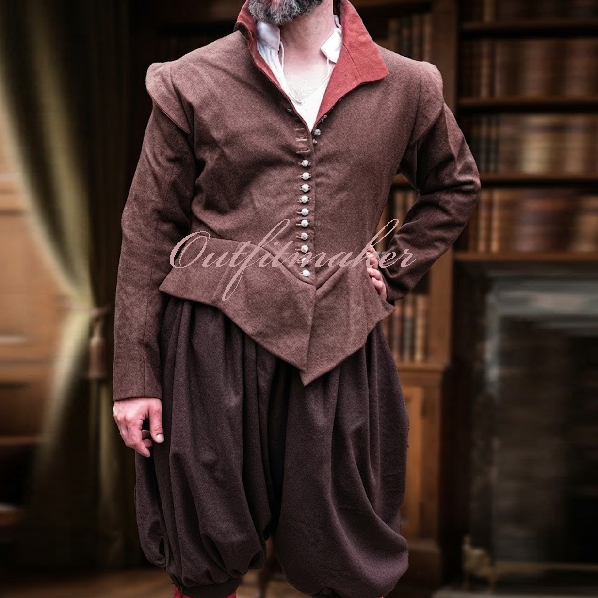 17th Century Historical Frock Coat & Slops Outfit - Men\'s Reproduction Costume 17th Century Historical Frock Coat & Slops Outfit - Men\'s Reproduction Costume