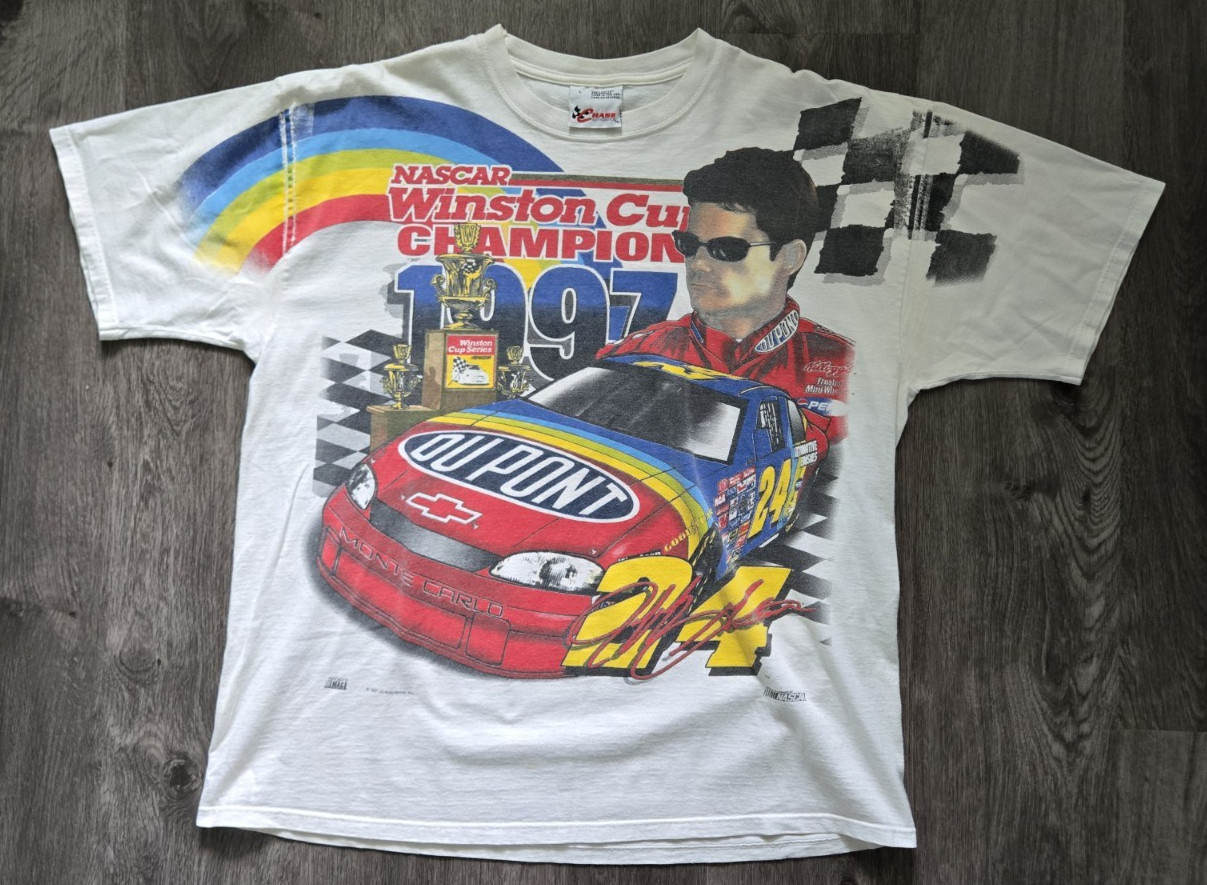 VTG 1997 Jeff Gordon Winston Cup Champion Shirt AOP All Over Print Chase L USA
