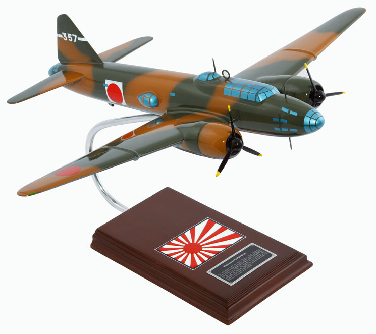 Japanese Mitsubishi G4M3 Betty Bomber Desk Display WWII Model 1/48 SC Airplane