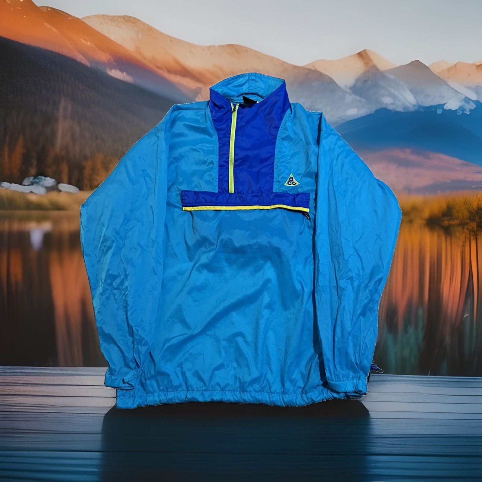 Vintage 90s Nike ACG Snowpatch Spire Anorak Nylon Windbreaker Jacket size M Vintage 90s Nike ACG Snowpatch Spire Anorak Nylon Windbreaker Jacket size M